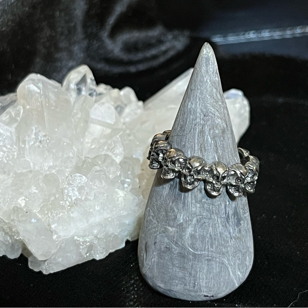 💖 Skull Band Ring